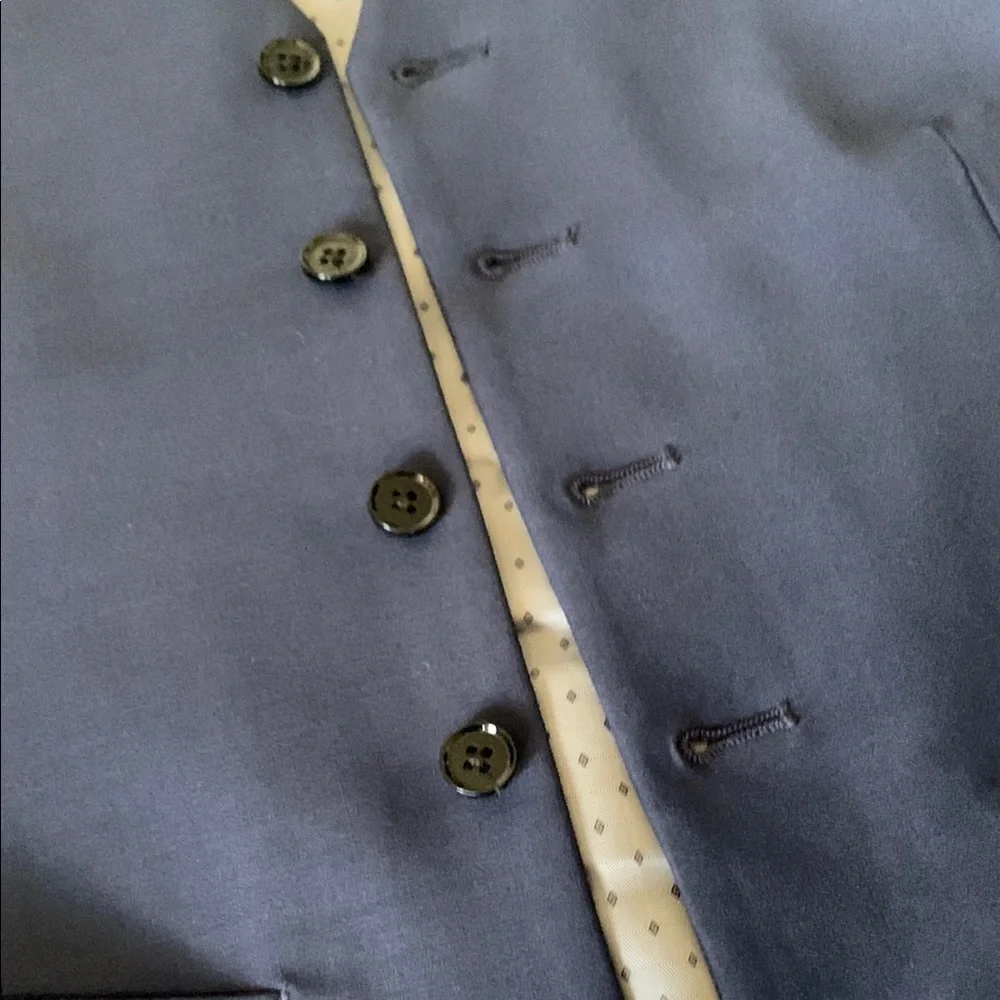 Express Navy Blue Men's Vest - Picture 4 of 5